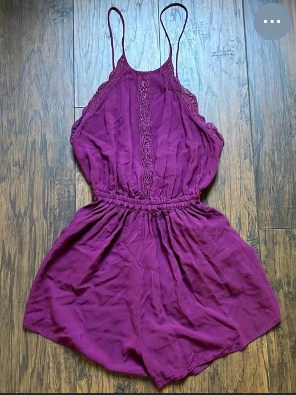 Free People Deep Magenta Sleeveless Romper